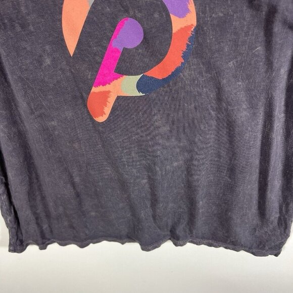 Peloton Distressed Gray Logo Tank Top Women's Size Small Athletic Biking Workout - Picture 4 of 8